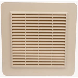 Grille de ventilation avec grille anti insectes - Couleur sable - 246 x 246 mm - Nicoll