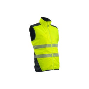 Gilet YORU froid réversible jaune HV/marine, Ripstop 100%PES maille - COVERGUARD - Taille S