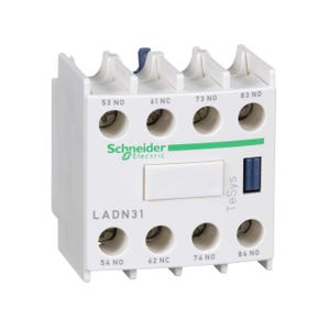bloc contacts auxiliaires - tesys d - 10a - 1o+3f - a vis - schneider electric ladn31