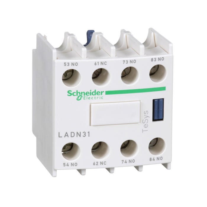 bloc contacts auxiliaires - tesys d - 10a - 1o+3f - a vis - schneider electric ladn31
