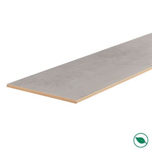Lot de 3 planches palier rénovation d'escalier stratifié light grey 2050 x 225 x 8 mm - PEFC 70%