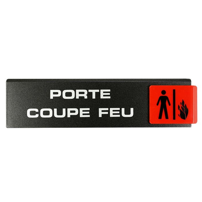 Plaquette de porte Porte coupe-feu - Europe design 175x45mm - 4260822