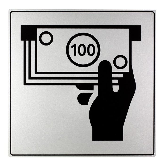 Plaquette Distributeur automatique de billets - Iso 7001 200x200mm - 4380087