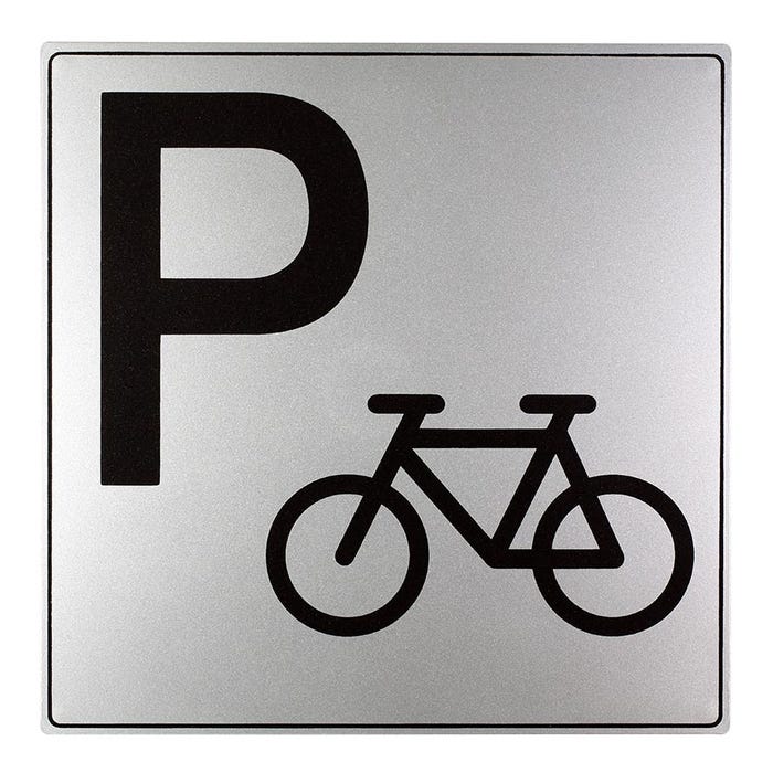 Plaquette Parking à vélos - Iso 7001 200x200mm - 4380292