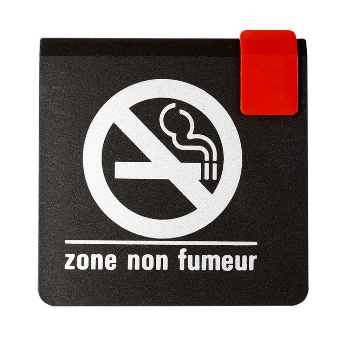 Plaquette de porte Zone non fumeur - Europe design 95x95mm - 4270227