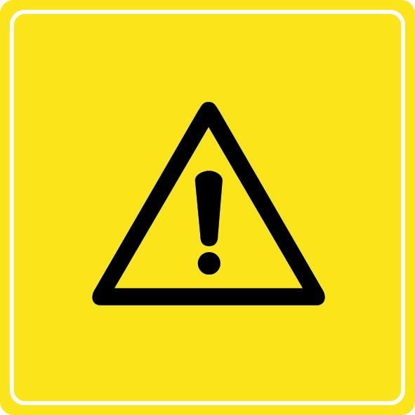 Plaquette de porte Danger - Plexiglas couleur 90x90mm - 4033839