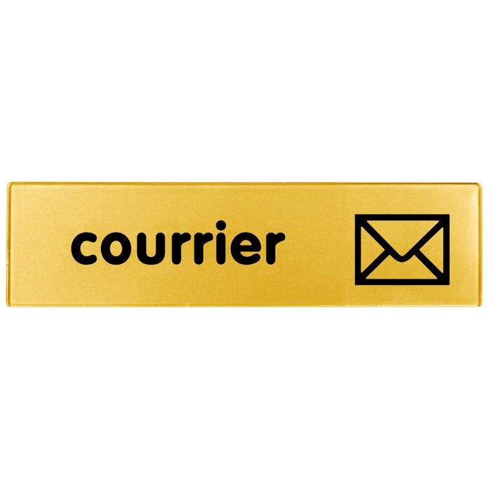 Plaquette Courrier - Plexiglas or 170x45mm - 4490311