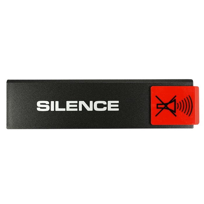 Plaquette de porte Silence - Europe design 175x45mm - 4260679