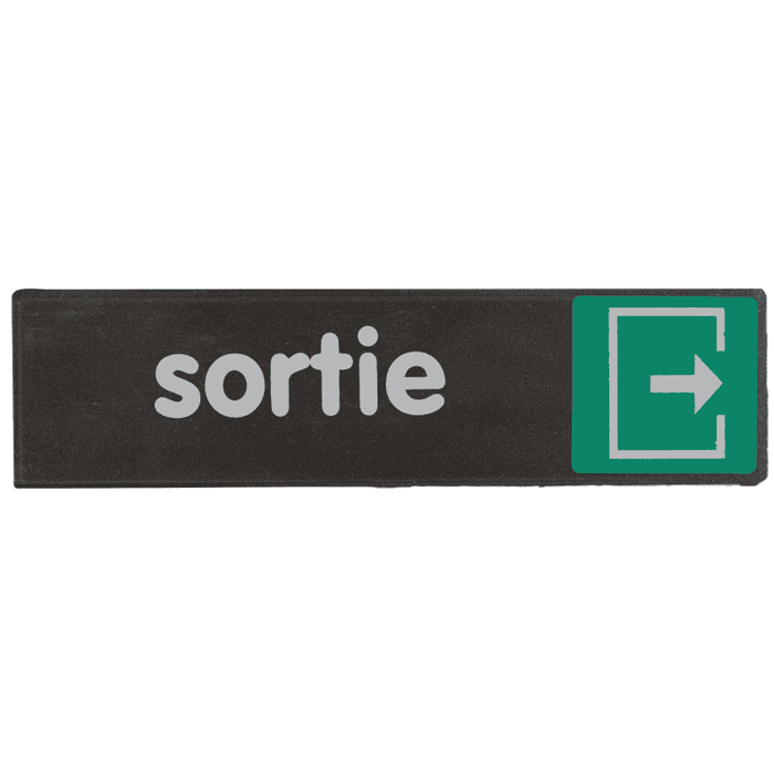Plaquette de porte Sortie - Access 170x45mm - 4037530