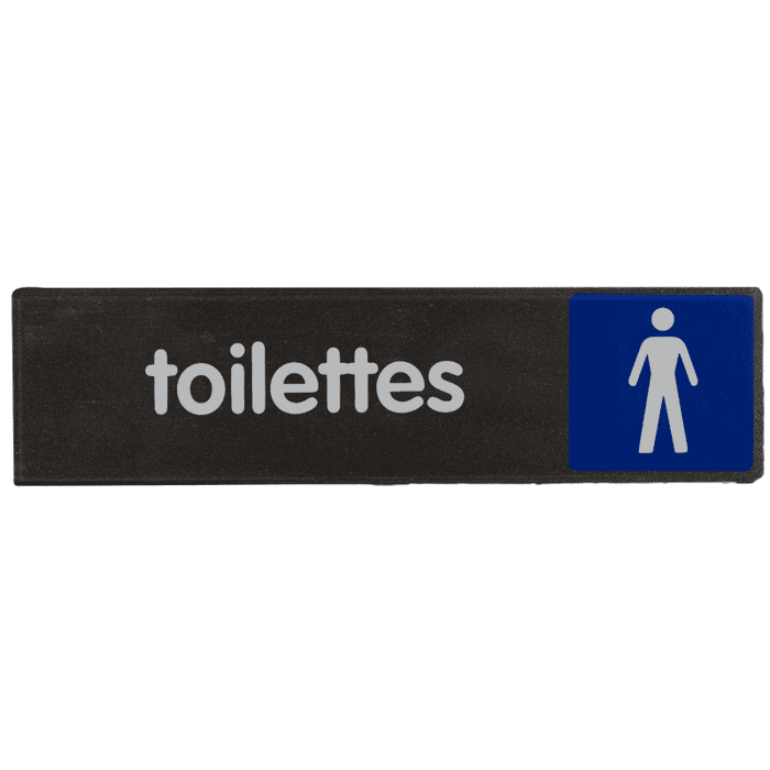 Plaquette de porte Toilettes hommes - Access 170x45mm - 4037578
