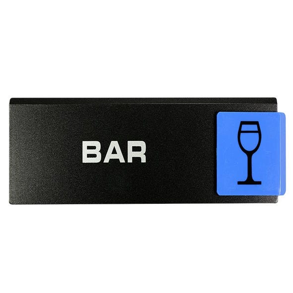 Plaquette de porte Bar - Europe design 175x45mm - 4260914