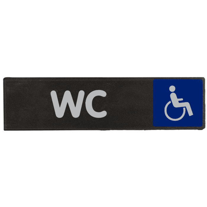 Plaquette de porte WC handicapés - Access 170x45mm - 4037547