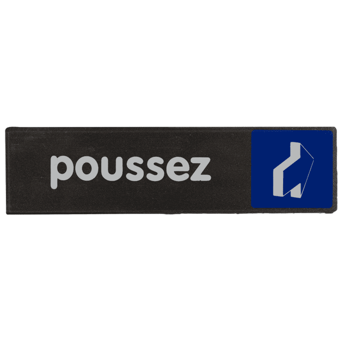 Plaquette de porte Poussez - Access 170x45mm - 4037561