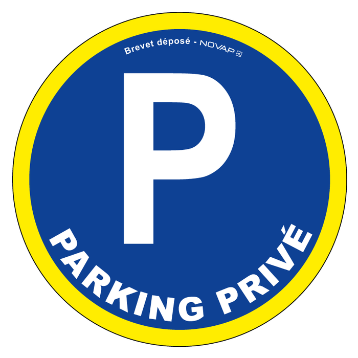 Panneau Parking privé - haute visibilité - Ø 180mm - 4090269