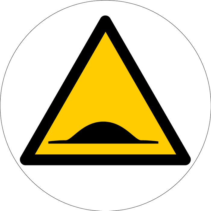 Panneau Danger ralentisseur pour sol - Ø 450 mm - 4007113