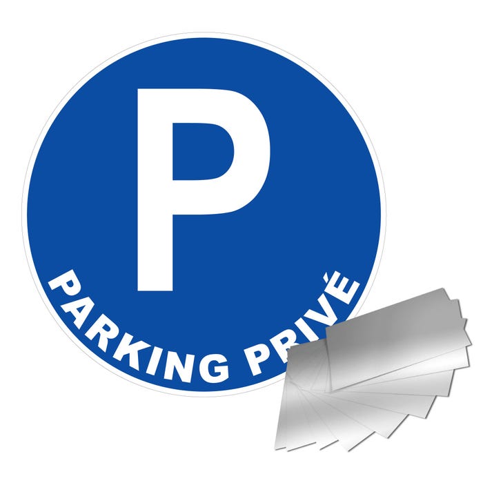 Panneau Parking privé - Alu Ø450mm - 4011578