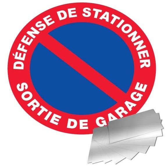 Panneau défense de stationner - Sortie de garage - Alu Ø180mm - 4011233