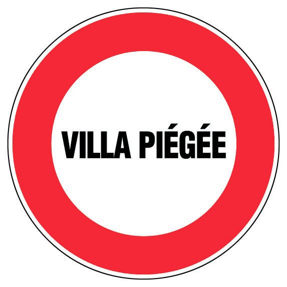 Panneau Villa piégée - Rigide Ø180mm - 4040301