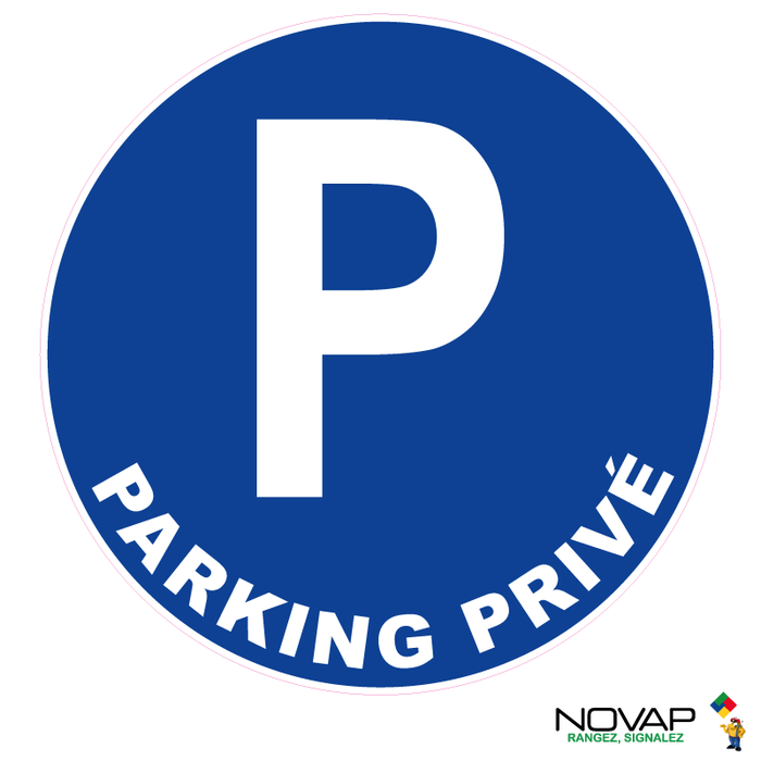 Panneau Parking Privé - Rigide Ø180mm - 4042305