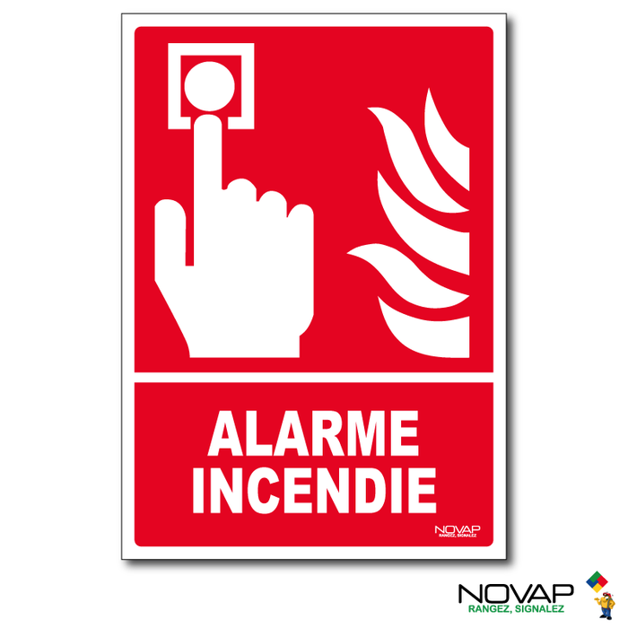 Panneau Alarme incendie - Rigide A5 - 4600505
