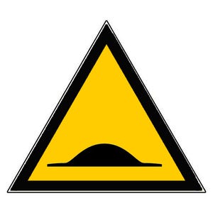Panneau Attention ralentisseur - Rigide Triangle 300mm - 4200200