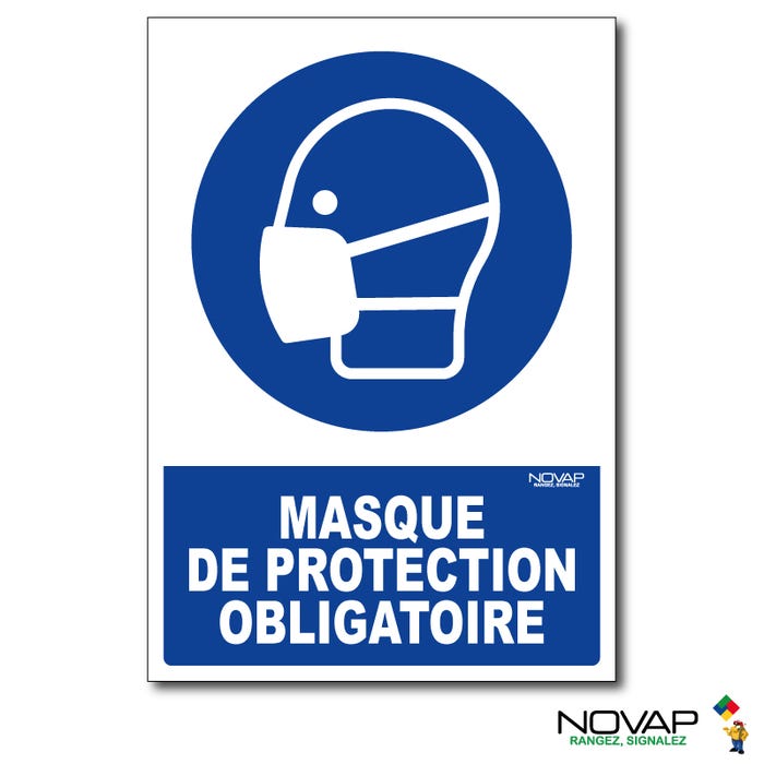 Panneau Masque de protection obligatoire - Rigide A5 - 4600659