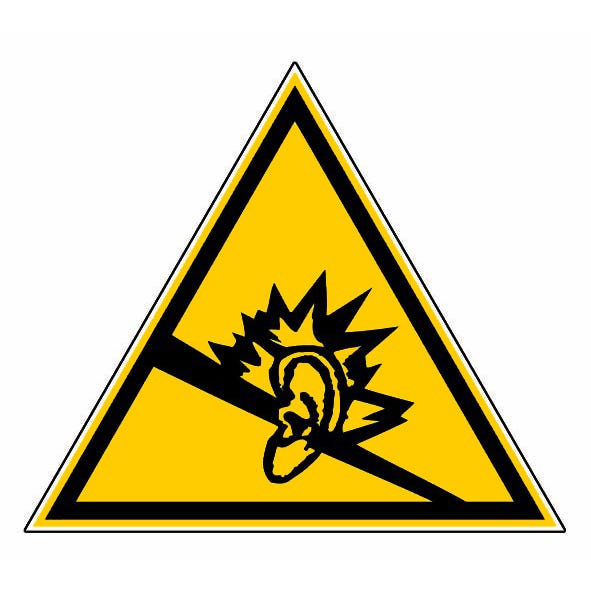Panneau Danger du au bruit - Rigide Triangle 100mm - 4030210