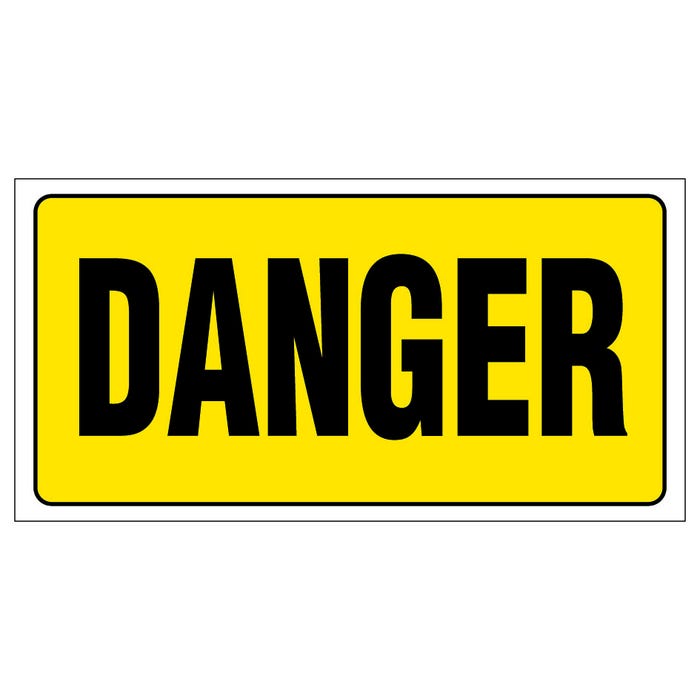 Panneau Danger - Rigide 960x480mm - 4000138