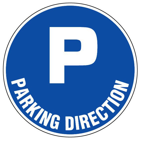 Panneau Parking direction - Rigide Ø300mm - 4061269