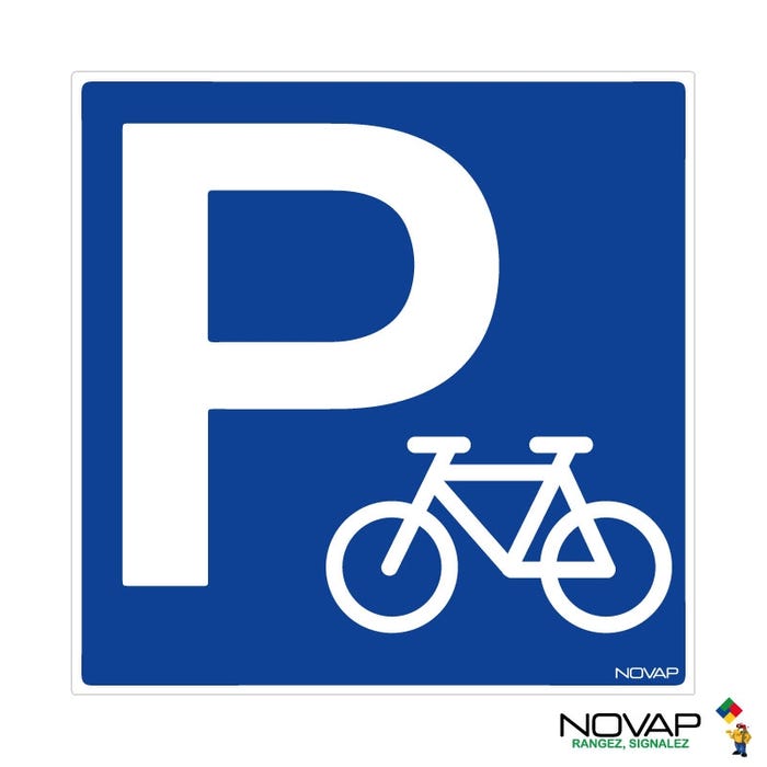 Panneau parking vélos - Rigide 200x200mm - 4220918