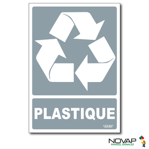 Panneau Recyclage déchets Plastique - Rigide A5 - 4600475