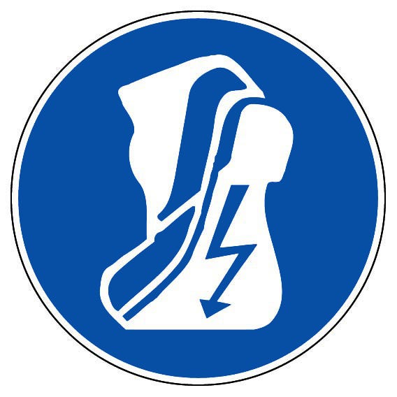 Panneau Chaussures isolantes obligatoires - Rigide Ø180mm - 4041933