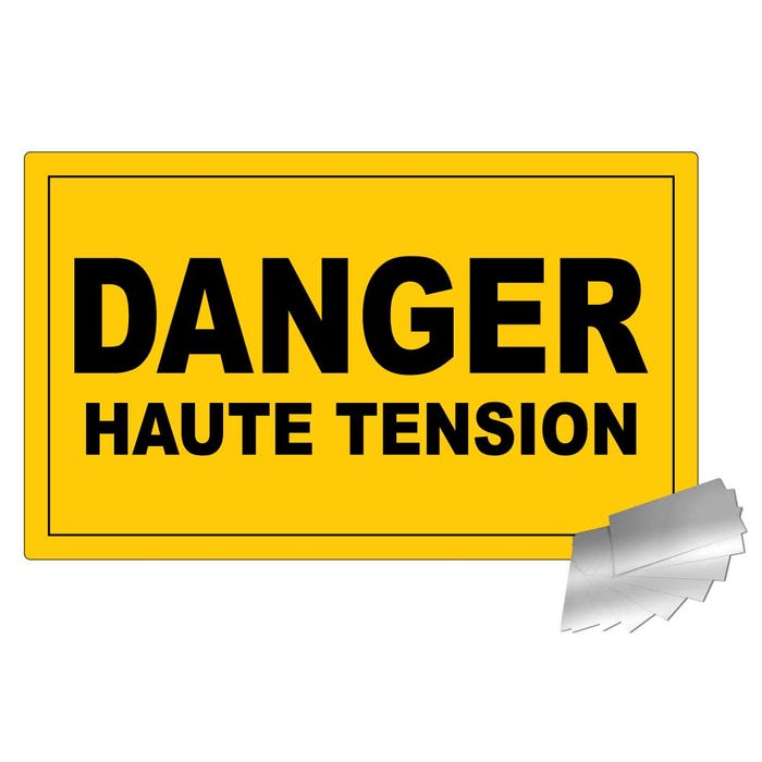 Panneau Danger haute tension- Alu 330x200mm - 4010687