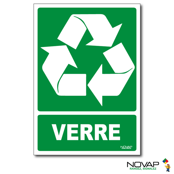 Panneau Recyclage déchets Verre - Rigide A5 - 4600482