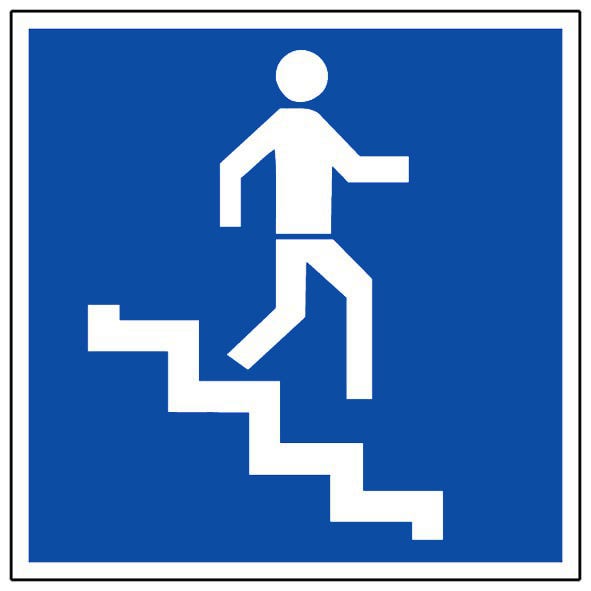 Panneau Escalier descente - Rigide 200x200mm - 4220093