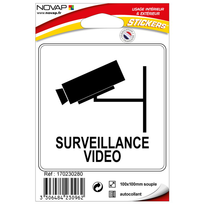 Stickers adhésif - Surveillance vidéo - 4230962