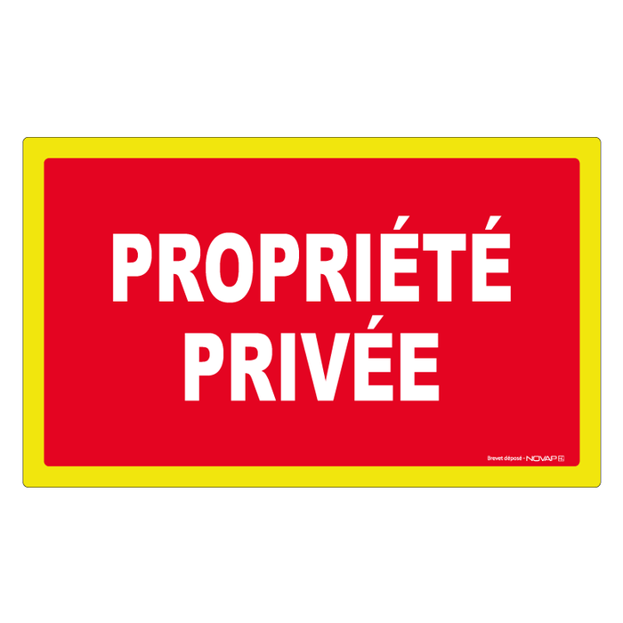 Adhésif Propriété privée - haute visibilité - 330x200mm - 4100630