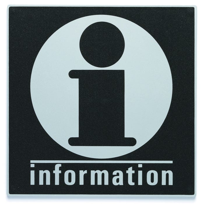 Plaque de porte Informations - Europe design 200x200mm - 4280172