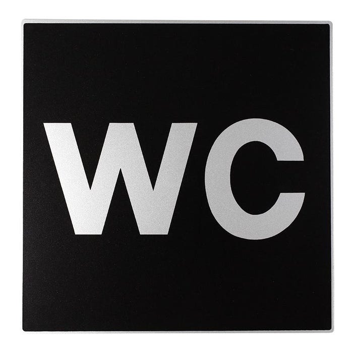 Plaque de porte WC - Europe design 200x200mm - 4280059