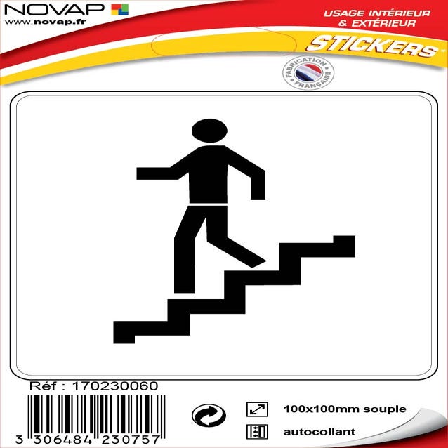Stickers adhésif - Escalier descente - 4230757