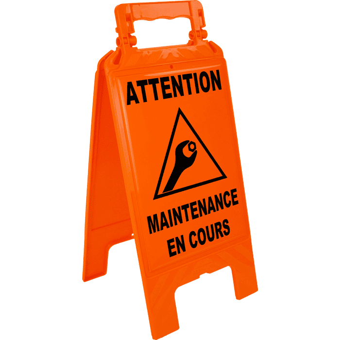Chevalet Maintenance en cours - Orange - 4292144