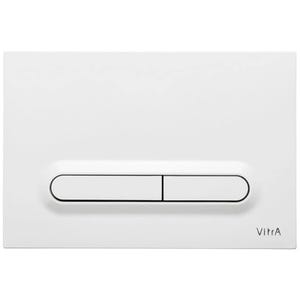 Vitra Loop T Plaque de déclenchement double touche, blanc brillant (740-0700)
