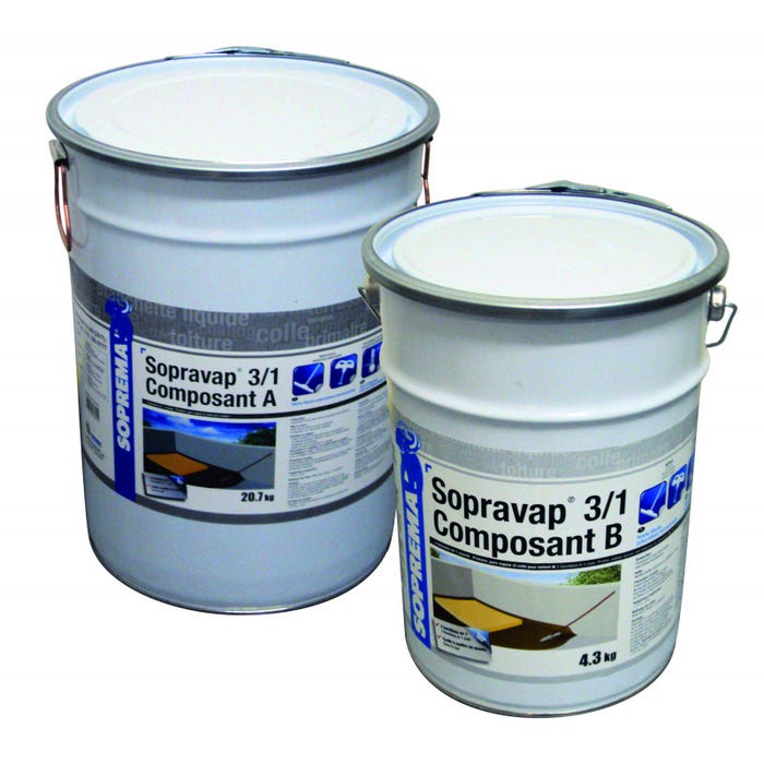 Pare-vapeur liquide - SOPRAVAP® 3 EN 1 - Kit de 25 kg