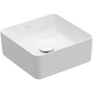 Villeroy &, Boch Collaro lavabo à poser, 380 x 380 mm, sans trou pour robinet, sans trop-plein, non enterré, 4A2138