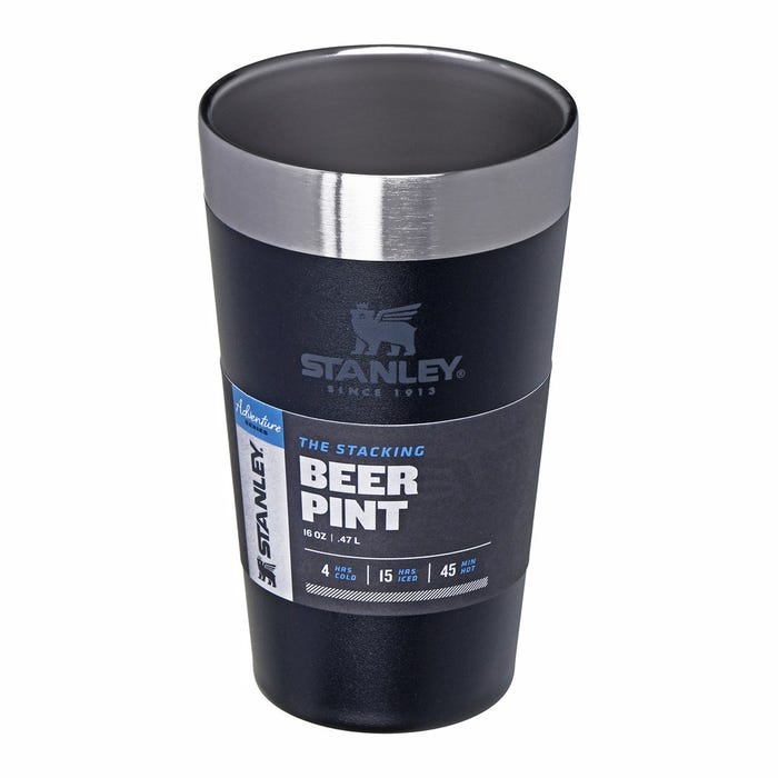 Chope à bière thermique Stanley ADVENTURE - NOIR MAT 0,47L