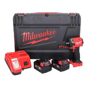 Milwaukee M18 FIW2F38-502X Visseuse à choc compacte sans fil 339 Nm 3/8 " 18V Brushless + 2x Batteries 5,0 Ah + Chargeur +
