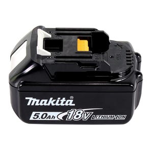 Makita DSS 611 T1J Scie circulaire sans fil 18 V 165 mm + 1x Batterie 5,0 Ah + Coffret Makpac - sans chargeur