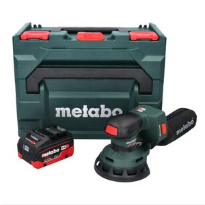 Metabo SXA 18 LTX 125 BL Ponceuse excentrique sans fil 18 V 125 mm Brushless + 1x batterie 5,5 Ah + metaBOX - sans chargeur