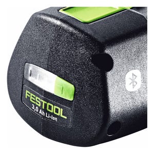 Batterie Festool 3x BP 18 Li 3,0 Ergo I batterie 18 V 3,0 Ah / 3000 mAh Li-Ion ( 3x 577704 ) avec indicateur de niveau de