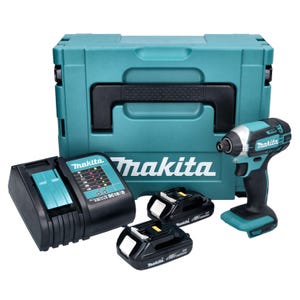 Makita DTD 152 SYJ Clé à choc sans fil 18 V 165 Nm + 2x batterie 1,3 Ah + chargeur + Makpac